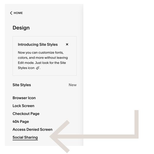 How to add a social share image to Squarespace