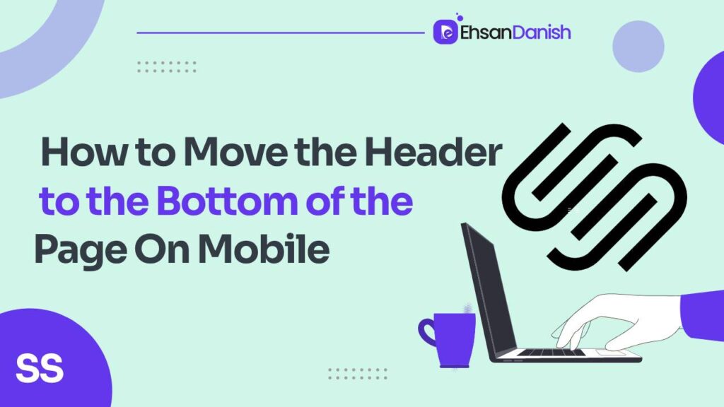 How to move the header to the bottom of the page on mobile
