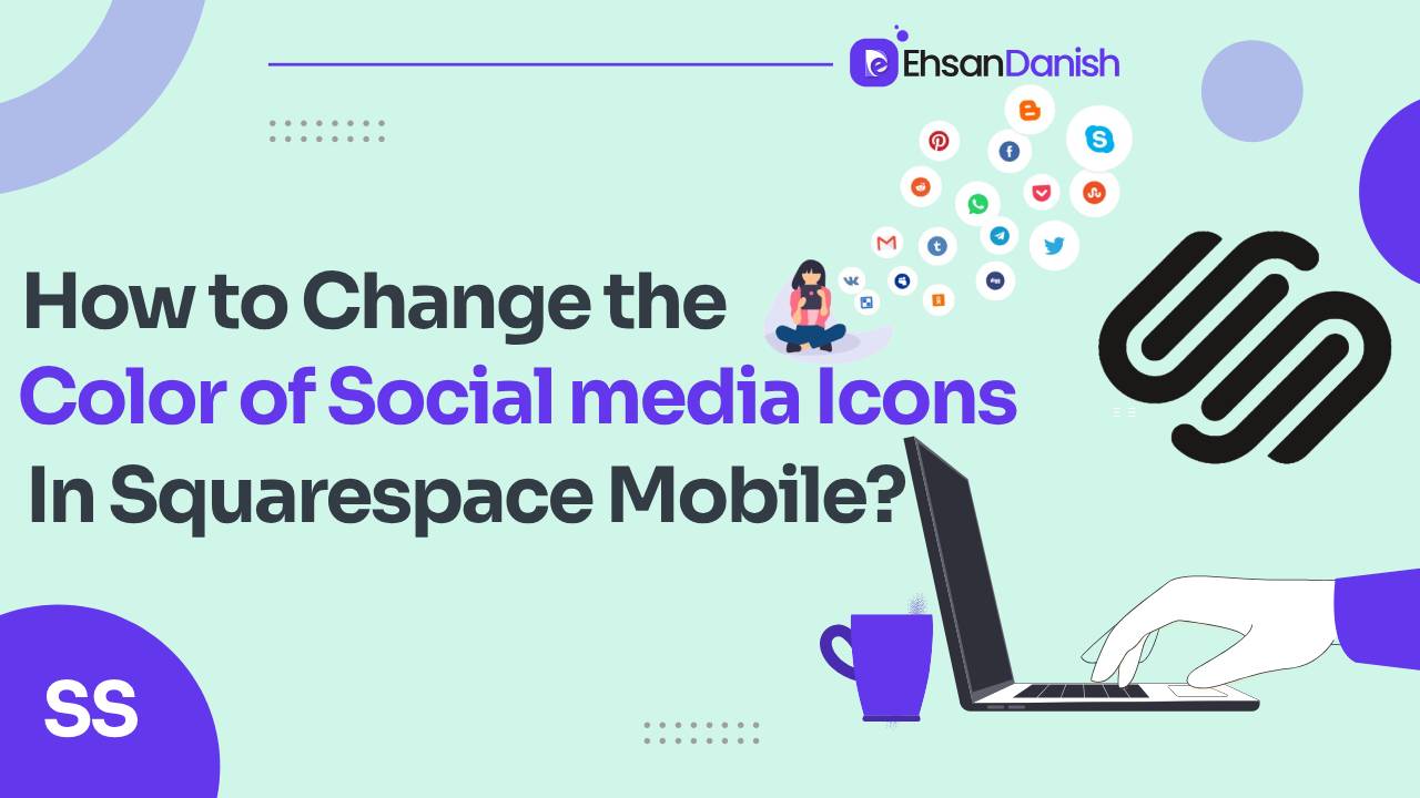 How to change the color of social media icons in Squarespace Mobile Menu