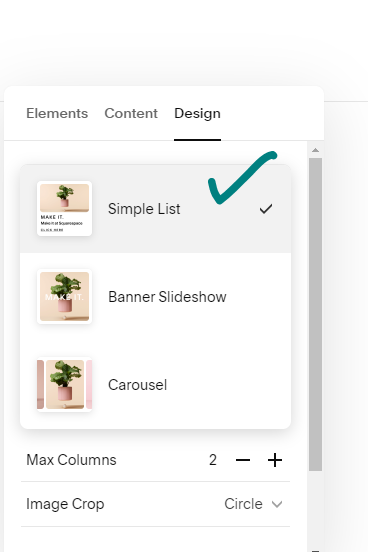 How to create two column list section on mobile in Squarespace